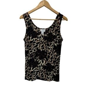 Chico’s Travelers Tank Wrinkle Resistant Layering Top Size 1 US Medium